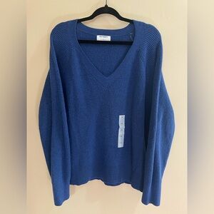 Old Navy Royal Blue V-Neck Sweater Women’s Size XL
